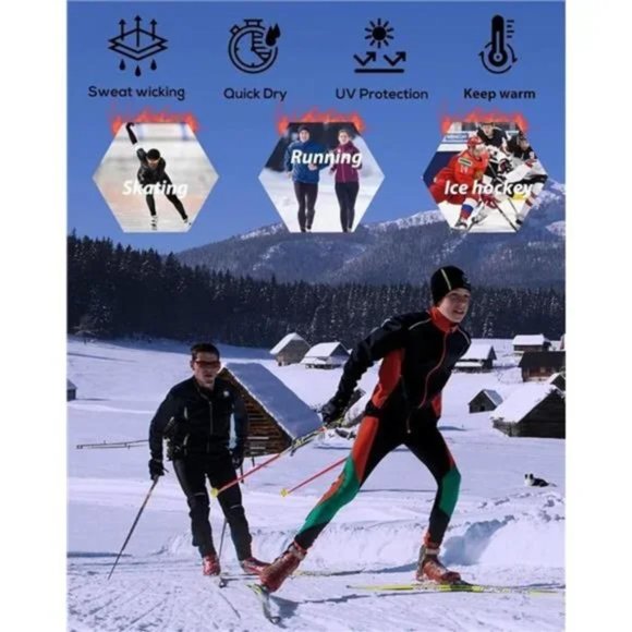 New 5 Pack Men's Thermal Compression Shirt Fleece Lined Long Sleeve - Picture 5 of 8